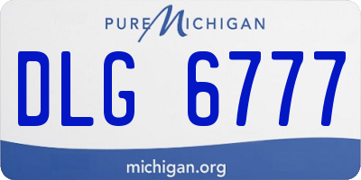 MI license plate DLG6777