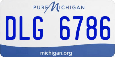 MI license plate DLG6786