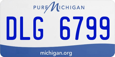 MI license plate DLG6799