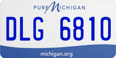 MI license plate DLG6810