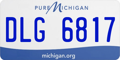 MI license plate DLG6817