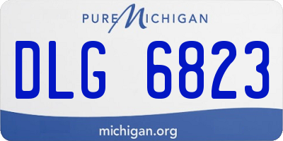 MI license plate DLG6823