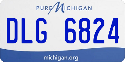 MI license plate DLG6824
