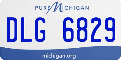 MI license plate DLG6829