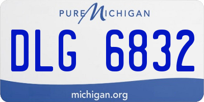 MI license plate DLG6832