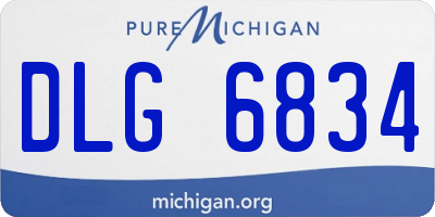 MI license plate DLG6834