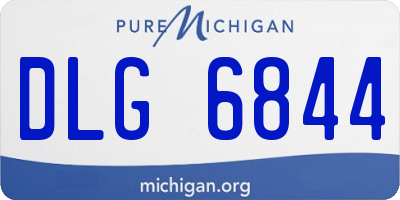MI license plate DLG6844