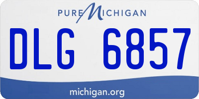 MI license plate DLG6857