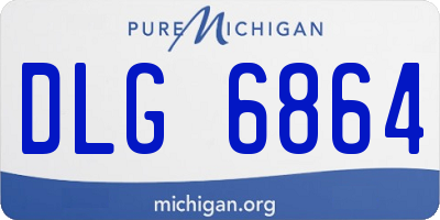 MI license plate DLG6864