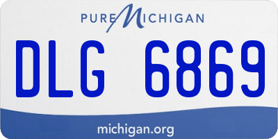 MI license plate DLG6869
