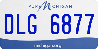 MI license plate DLG6877