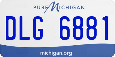 MI license plate DLG6881