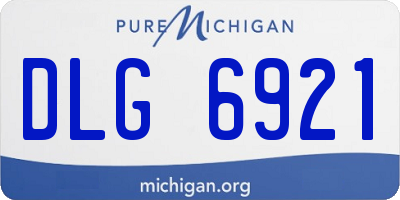 MI license plate DLG6921