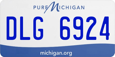 MI license plate DLG6924