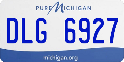 MI license plate DLG6927