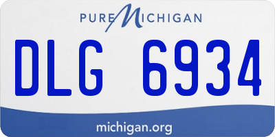 MI license plate DLG6934
