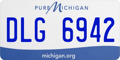 MI license plate DLG6942