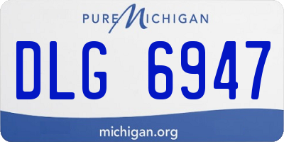 MI license plate DLG6947