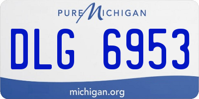 MI license plate DLG6953