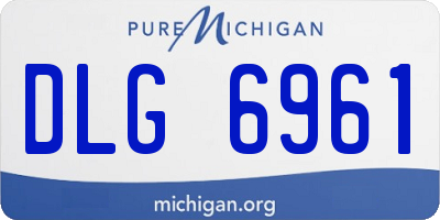 MI license plate DLG6961