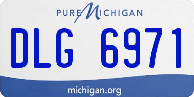 MI license plate DLG6971