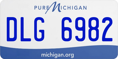 MI license plate DLG6982