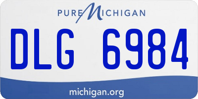 MI license plate DLG6984
