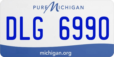 MI license plate DLG6990