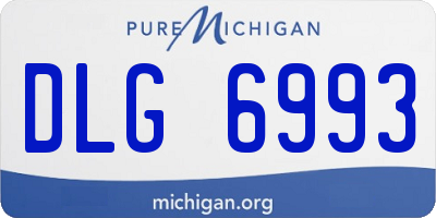 MI license plate DLG6993