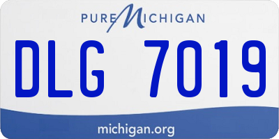 MI license plate DLG7019