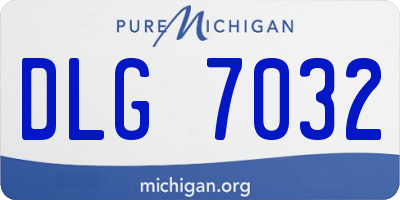 MI license plate DLG7032