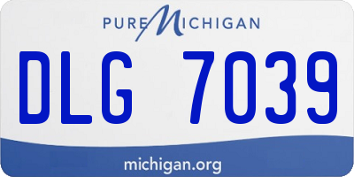 MI license plate DLG7039