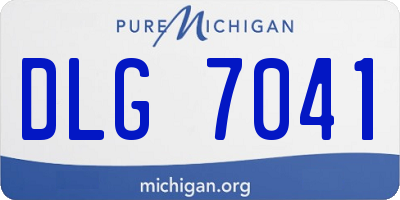 MI license plate DLG7041