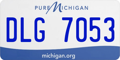 MI license plate DLG7053