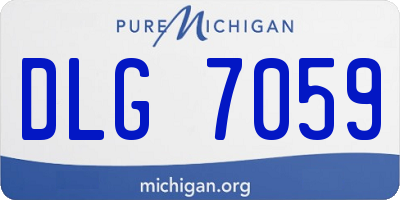 MI license plate DLG7059