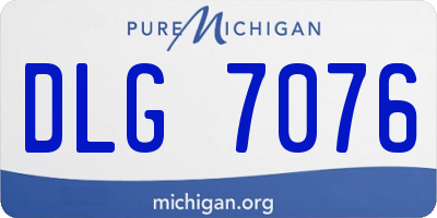 MI license plate DLG7076