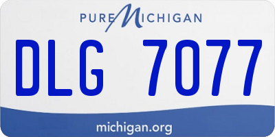 MI license plate DLG7077