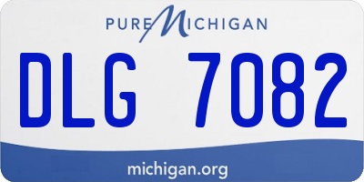 MI license plate DLG7082