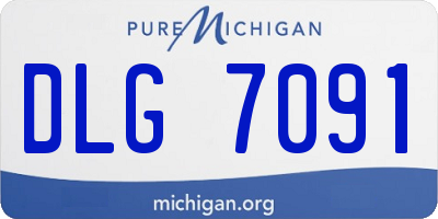 MI license plate DLG7091