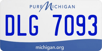 MI license plate DLG7093
