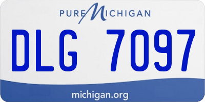 MI license plate DLG7097