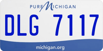 MI license plate DLG7117