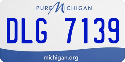 MI license plate DLG7139