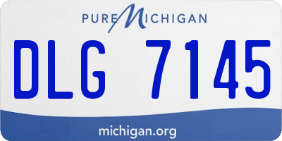 MI license plate DLG7145