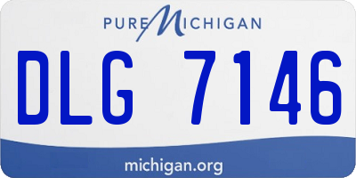 MI license plate DLG7146