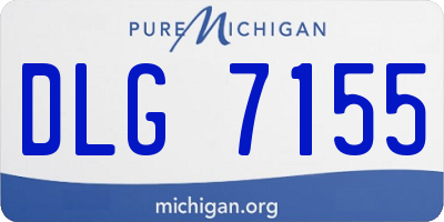 MI license plate DLG7155