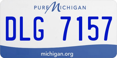 MI license plate DLG7157