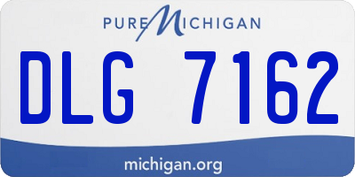 MI license plate DLG7162