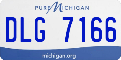 MI license plate DLG7166