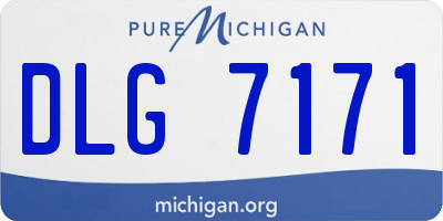 MI license plate DLG7171